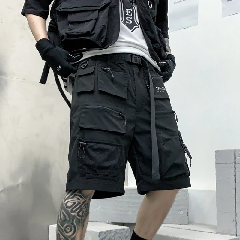 Fashion Streetwear Knee Length Elastic Waist Shorts Joggers Stitched Zipper Pocket Shorts Pants Men Cargo Shorts Mens Clothing
Fashion Streetwear Knee Length Elastic Waist Shorts Joggers Stitched Zipper Pocket Shorts Pants Men Cargo Shorts Mens Clothing