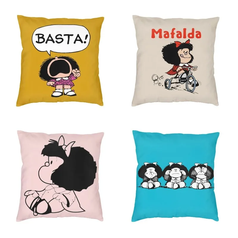 Mafalda Basta наволочки 40x40 см мягкие Quino Аргентина Мультяшные диванные подушки Чехол для дивана подушки Чехол для гостиной украшение
Mafalda Basta наволочки 40x40 см мягкие Quino Аргентина Мультяшные диванные подушки Чехол для дивана подушки Чехол для гостиной украшение