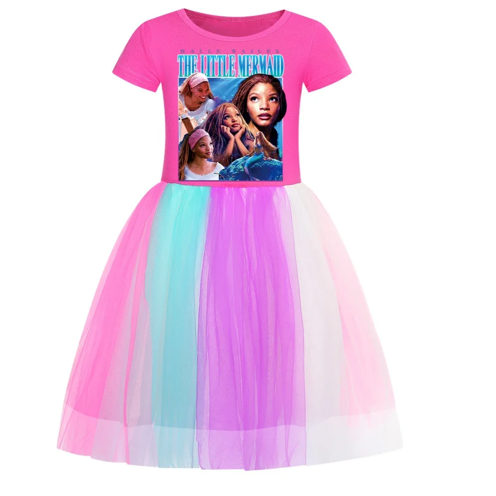 2023 Girls the little mermaid Children Baby Kids Dress Short Sleeve Princess Dress Spring Summer Birthday Party Vestidos
2023 Girls the little mermaid Children Baby Kids Dress Short Sleeve Princess Dress Spring Summer Birthday Party Vestidos