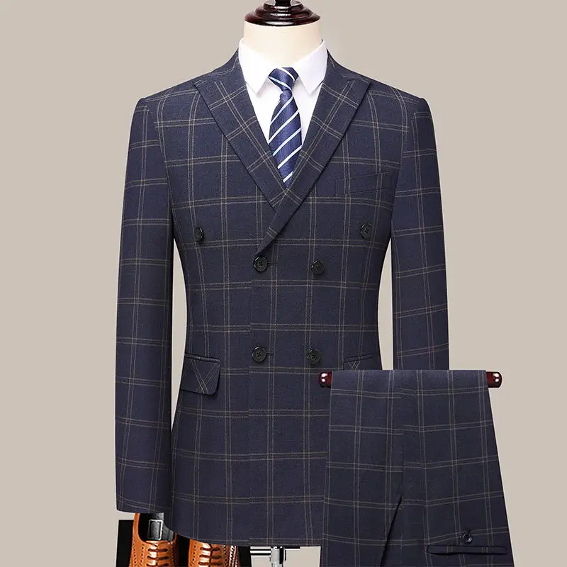 Boutique 5XL (Blazer + Trousers) Men's Suit Fashion Business Casual Plaid Italian Style Slim Formal Dress Wedding Men's 2-piece
Boutique 5XL (Blazer + Trousers) Men's Suit Fashion Business Casual Plaid Italian Style Slim Formal Dress Wedding Men's 2-piece