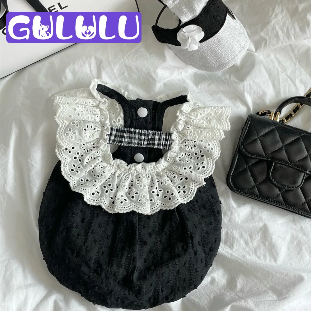 GULULU Designer Dog Clothes Dress Luxury Lace Dog Clothes for Small Dogs Summer Puppy Outfit Accessories Chihuahua Dropshipping 
GULULU Designer Dog Clothes Dress Luxury Lace Dog Clothes for Small Dogs Summer Puppy Outfit Accessories Chihuahua Dropshipping