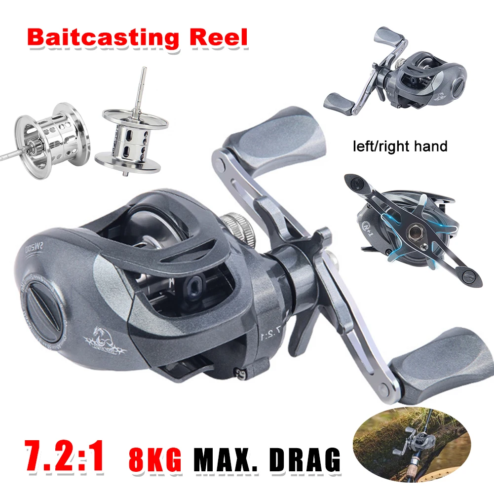 Ultralight Baitcasting 7.2:1 Ratio Fishing Reel Outdoor Sport Accessori Saltwater Magnetic Metal Spool Brake Carp Fishing Tackle
Ultralight Baitcasting 7.2:1 Ratio Fishing Reel Outdoor Sport Accessori Saltwater Magnetic Metal Spool Brake Carp Fishing Tackle