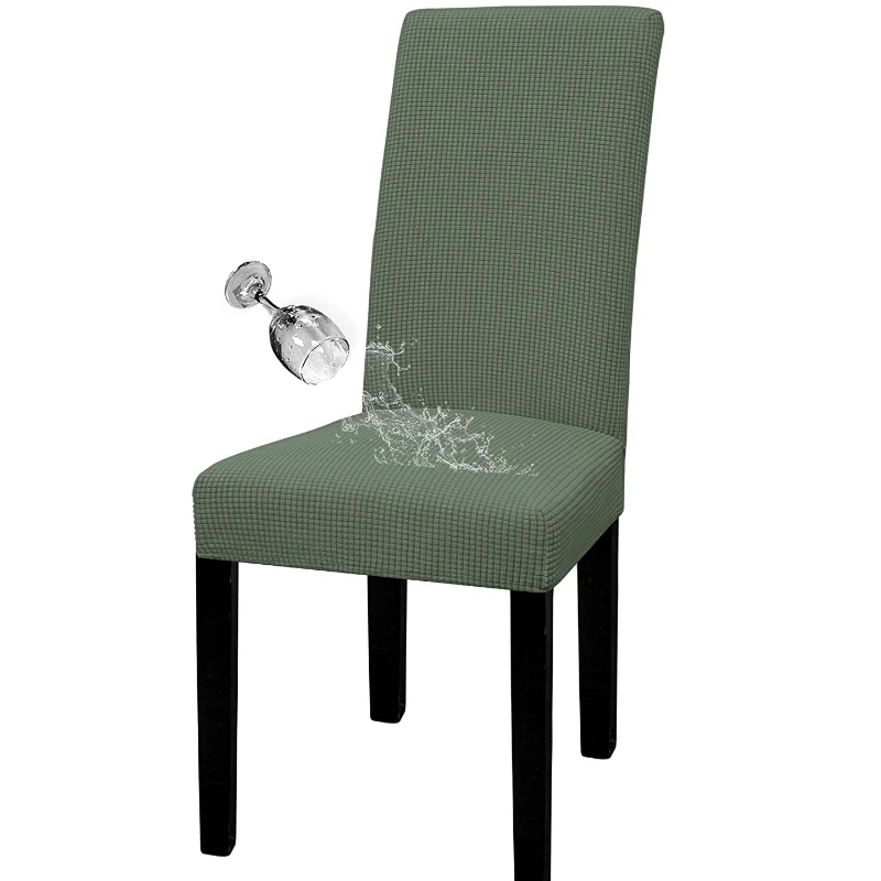 Комплект водонепроницаемых чехлов для стула 100%, эластичный жаккардовый чехол для обеденного отеля, зеленый чехол для кресла, съемный моющи... 
Комплект водонепроницаемых чехлов для стула 100%, эластичный жаккардовый чехол для обеденного отеля, зеленый чехол для кресла, съемный моющи...
