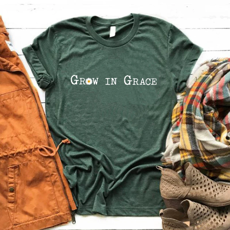 Grow In Grace Shirt Christian Tee Vintage Tshirt Jesus Christ Tops Woman Tshirts Christmas Gift Faith Aesthetic Clothes M
Grow In Grace Shirt Christian Tee Vintage Tshirt Jesus Christ Tops Woman Tshirts Christmas Gift Faith Aesthetic Clothes M