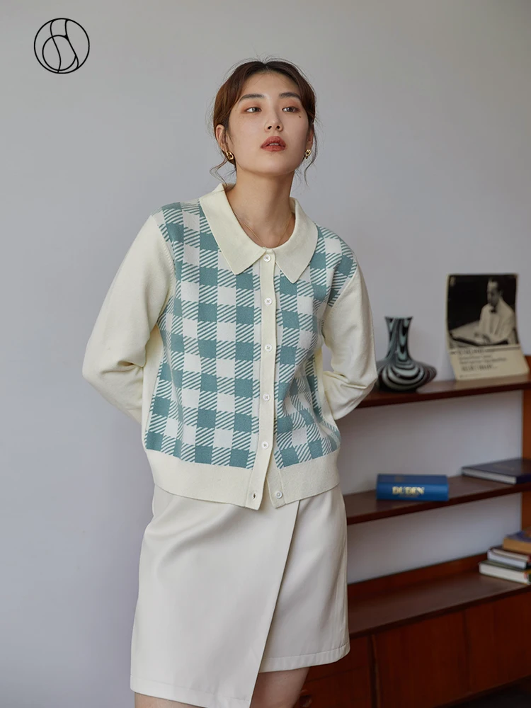 DUSHU Women Stitching Plaid Knitted Cardigans 2021 Winter New All-match Retro Tops Women Commuter Straight Short Fresh Sweater
DUSHU Women Stitching Plaid Knitted Cardigans 2021 Winter New All-match Retro Tops Women Commuter Straight Short Fresh Sweater