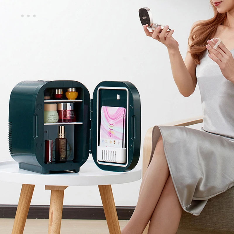 Mini Refrigerator with LED Light 6L Cosmetic Skincare Refrigerators Makeup for Home Office and Car Portable Fridge Cooler Warmer
Mini Refrigerator with LED Light 6L Cosmetic Skincare Refrigerators Makeup for Home Office and Car Portable Fridge Cooler Warmer