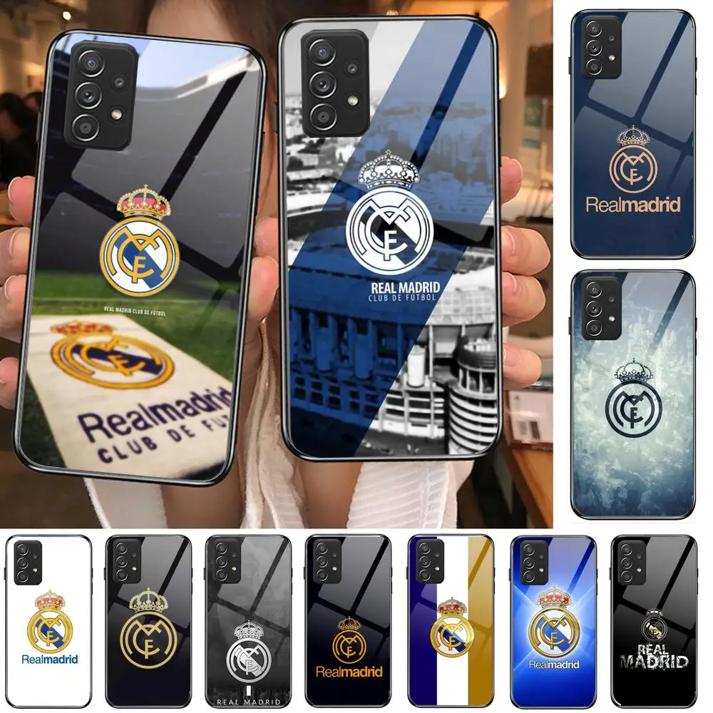 ZORORO Cover Real-FC-Madrid Tempered Glass Case Phone For Samsung Galaxy A51 A71 A60 A70S A70 A80 A21S A41 A20E A50 A30S 5g A32
ZORORO Cover Real-FC-Madrid Tempered Glass Case Phone For Samsung Galaxy A51 A71 A60 A70S A70 A80 A21S A41 A20E A50 A30S 5g A32