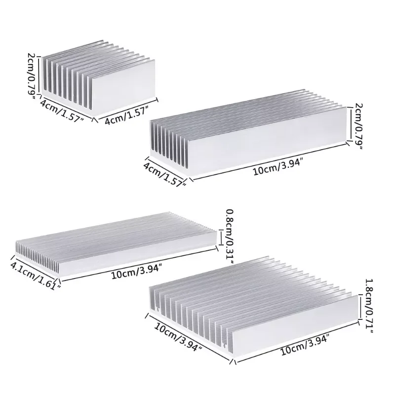 Aluminum Heatsink For High Power LED IC Chip Cooler Radiator Heat Sink Drop Shipping
Aluminum Heatsink For High Power LED IC Chip Cooler Radiator Heat Sink Drop Shipping