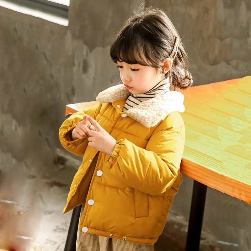 Children's Casual Foreign Flavour Down Cotton Coat Boys Girls Fur Collar Coat Middle Small Kids Solid Color Thickened Warm Coat
Children's Casual Foreign Flavour Down Cotton Coat Boys Girls Fur Collar Coat Middle Small Kids Solid Color Thickened Warm Coat