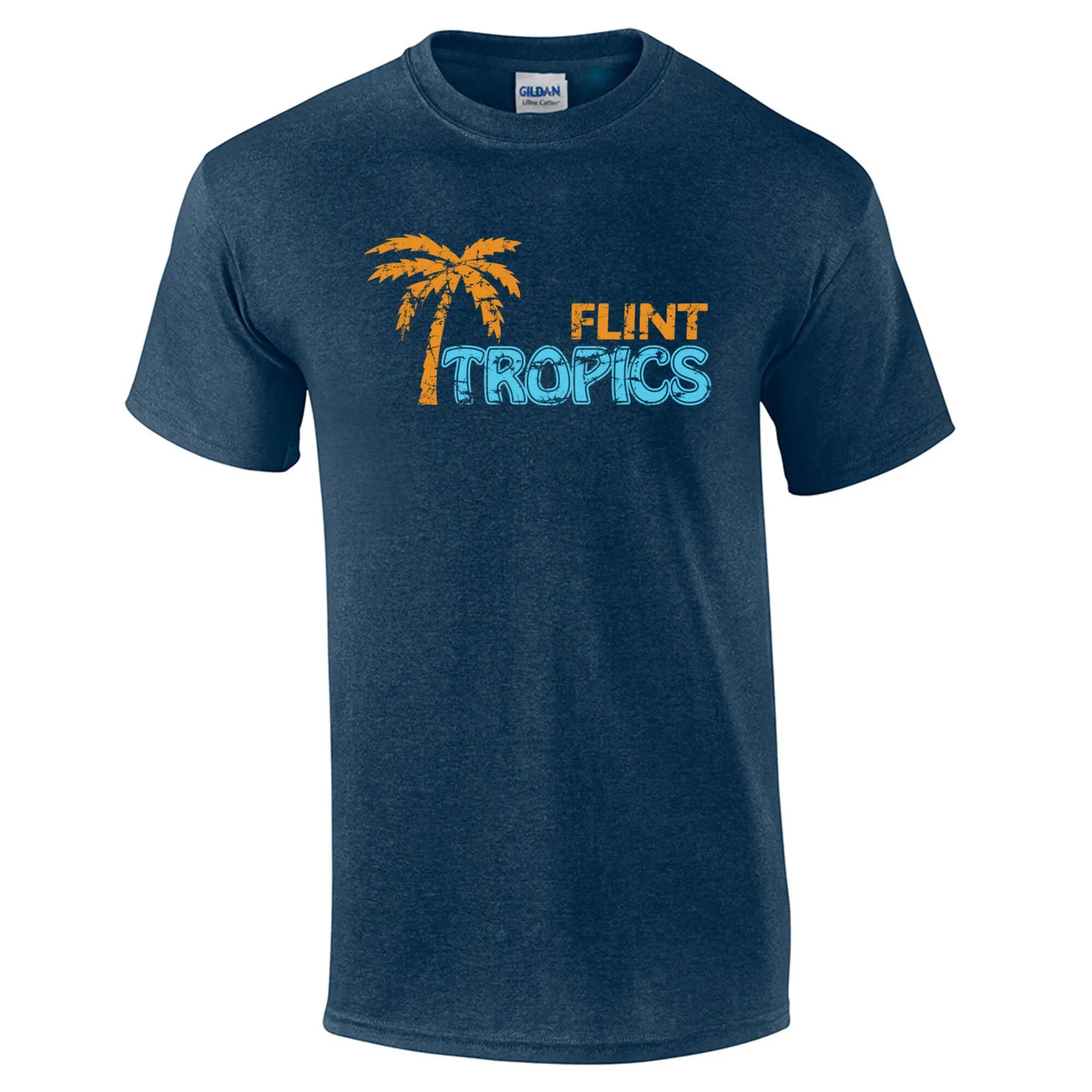 Забавная баскетбольная Футболка Flint Tropics Женская винтажная одежда мужская