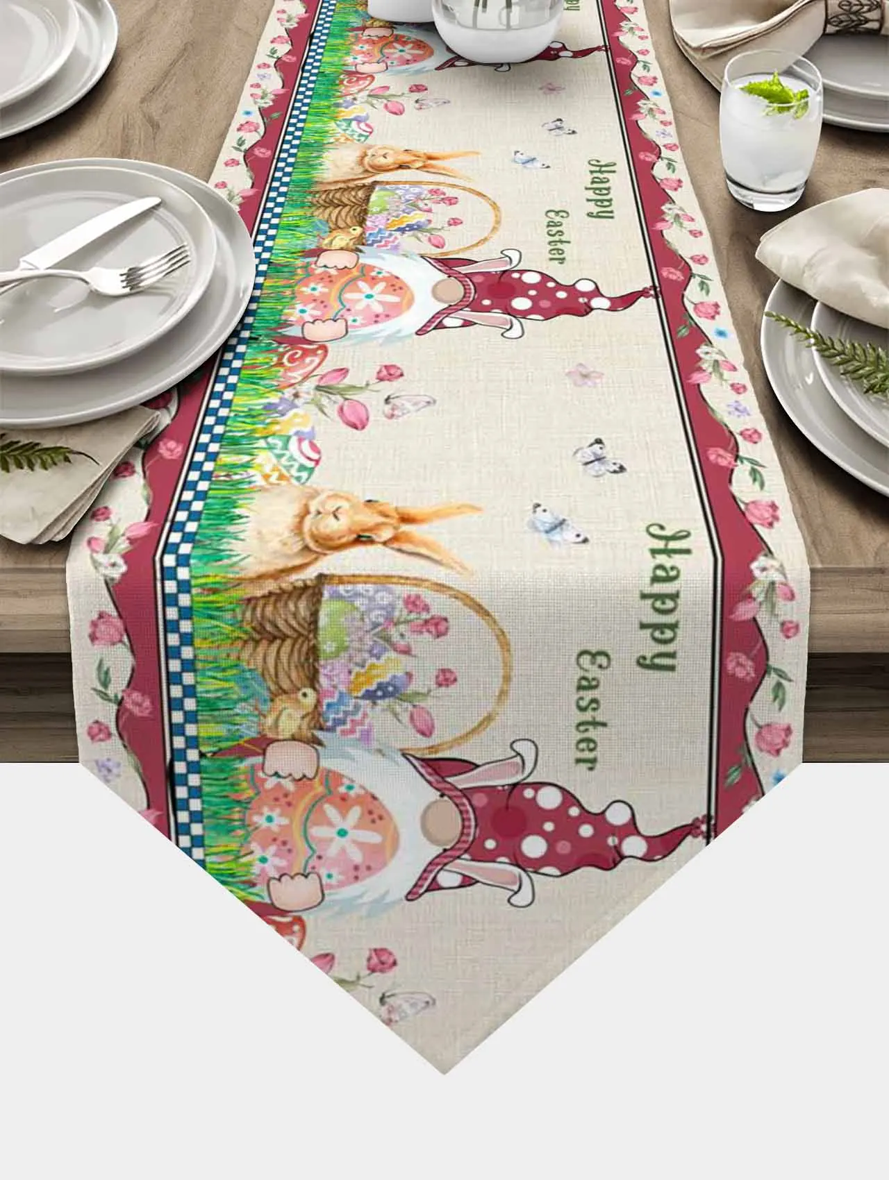 Easter Bunny Gnome Tulip Flower Butterfly Table Runner Dinning Table Mat Wedding Party Tablecloth Easter Decoration Table Cover
Easter Bunny Gnome Tulip Flower Butterfly Table Runner Dinning Table Mat Wedding Party Tablecloth Easter Decoration Table Cover