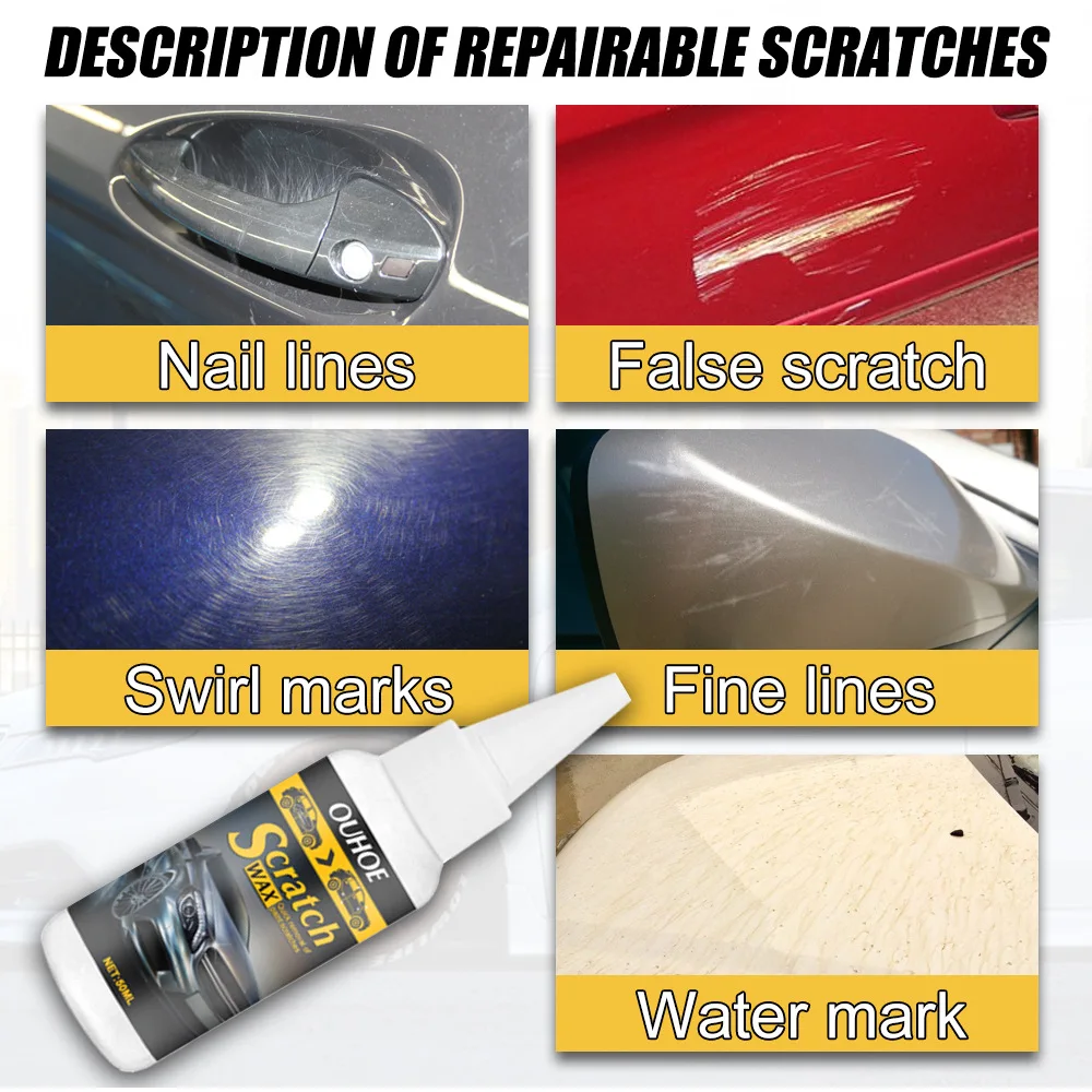 30/50ml Car Scratch Remover Car Body Paint Care Repair Polishing Scratch And Swirl Remover Grinding Wax Sponge Paint Cleaner
30/50ml Car Scratch Remover Car Body Paint Care Repair Polishing Scratch And Swirl Remover Grinding Wax Sponge Paint Cleaner