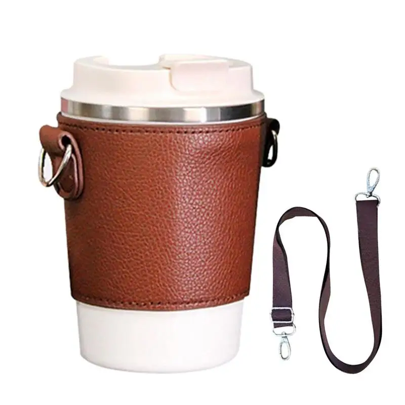 Leather Coffee Cup Holder Detachable Cup Holder Bag Portable Handbag Beverage Cup Sleeve MultiPurpose Water Bottle Accessories
Leather Coffee Cup Holder Detachable Cup Holder Bag Portable Handbag Beverage Cup Sleeve MultiPurpose Water Bottle Accessories