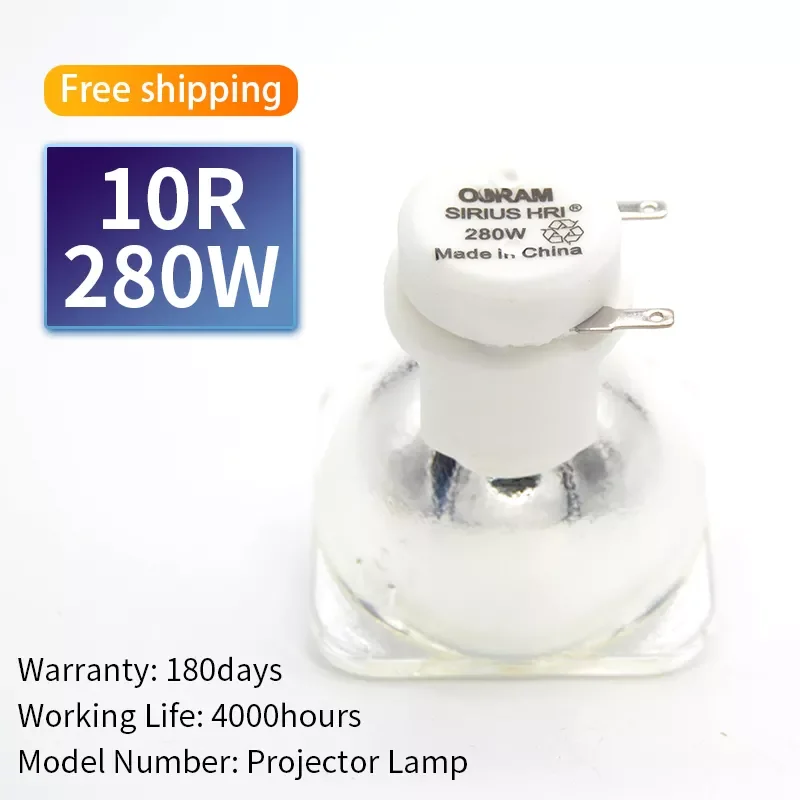 Free shipping 10R 280W Metal Halide Lamp moving 280 beam 280 SIRIUS HRI280W For Osram Made In China with high quality
Free shipping 10R 280W Metal Halide Lamp moving 280 beam 280 SIRIUS HRI280W For Osram Made In China with high quality