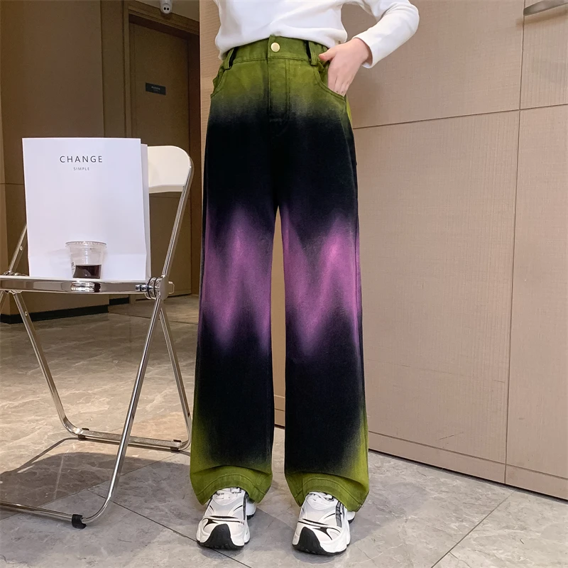 New Children's Pants Autumn Winter Girls Jeans Colors Paintings Hip Hop Boys Denim trousers Casual Loose Korean Kids Jeans Pants
New Children's Pants Autumn Winter Girls Jeans Colors Paintings Hip Hop Boys Denim trousers Casual Loose Korean Kids Jeans Pants