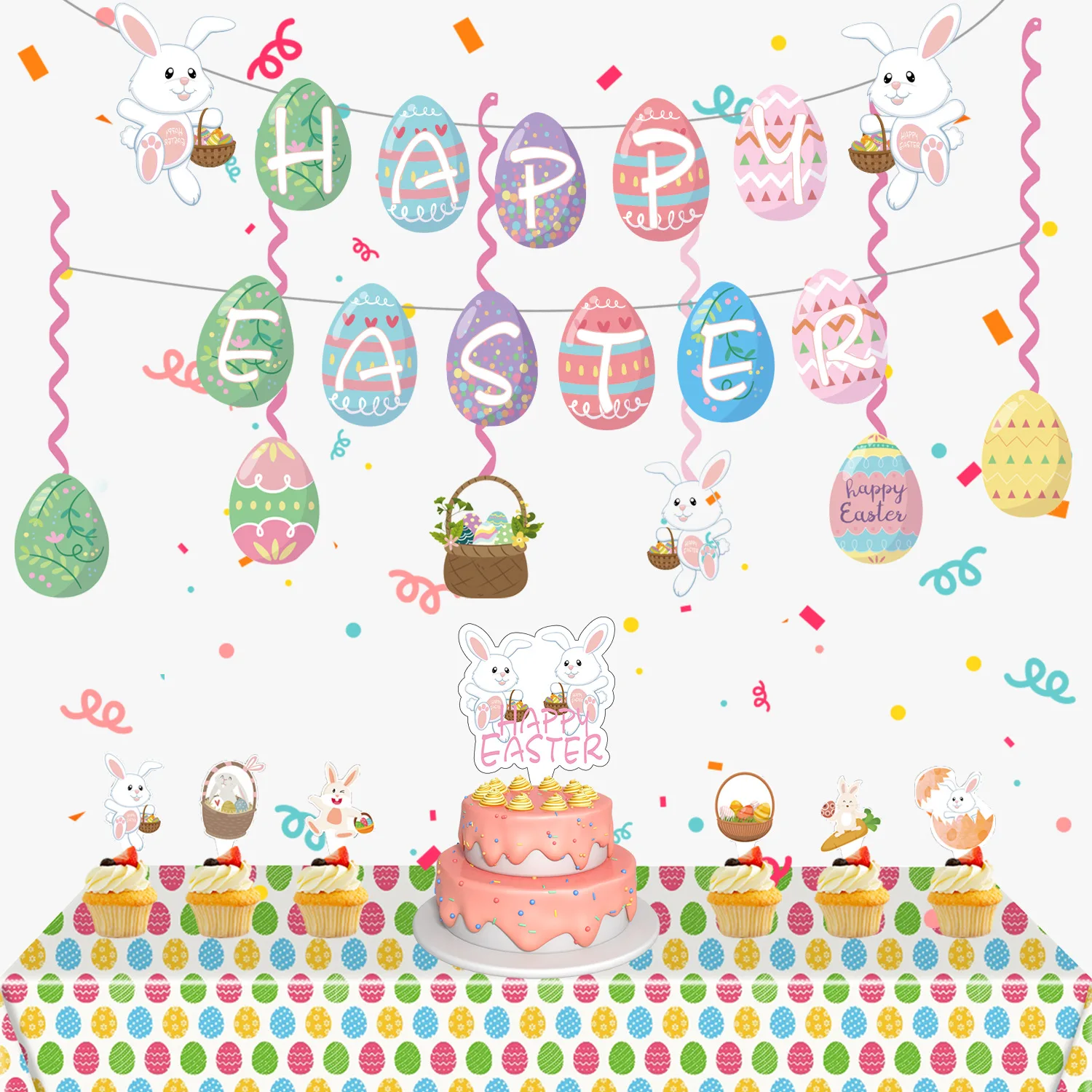 Пасхальный дневной баннер в виде яйца, кролика, подвеска для торта, спиральная подвеска, одноразовая скатерть 2023, украшение для вечеринки на...
Пасхальный дневной баннер в виде яйца, кролика, подвеска для торта, спиральная подвеска, одноразовая скатерть 2023, украшение для вечеринки на...