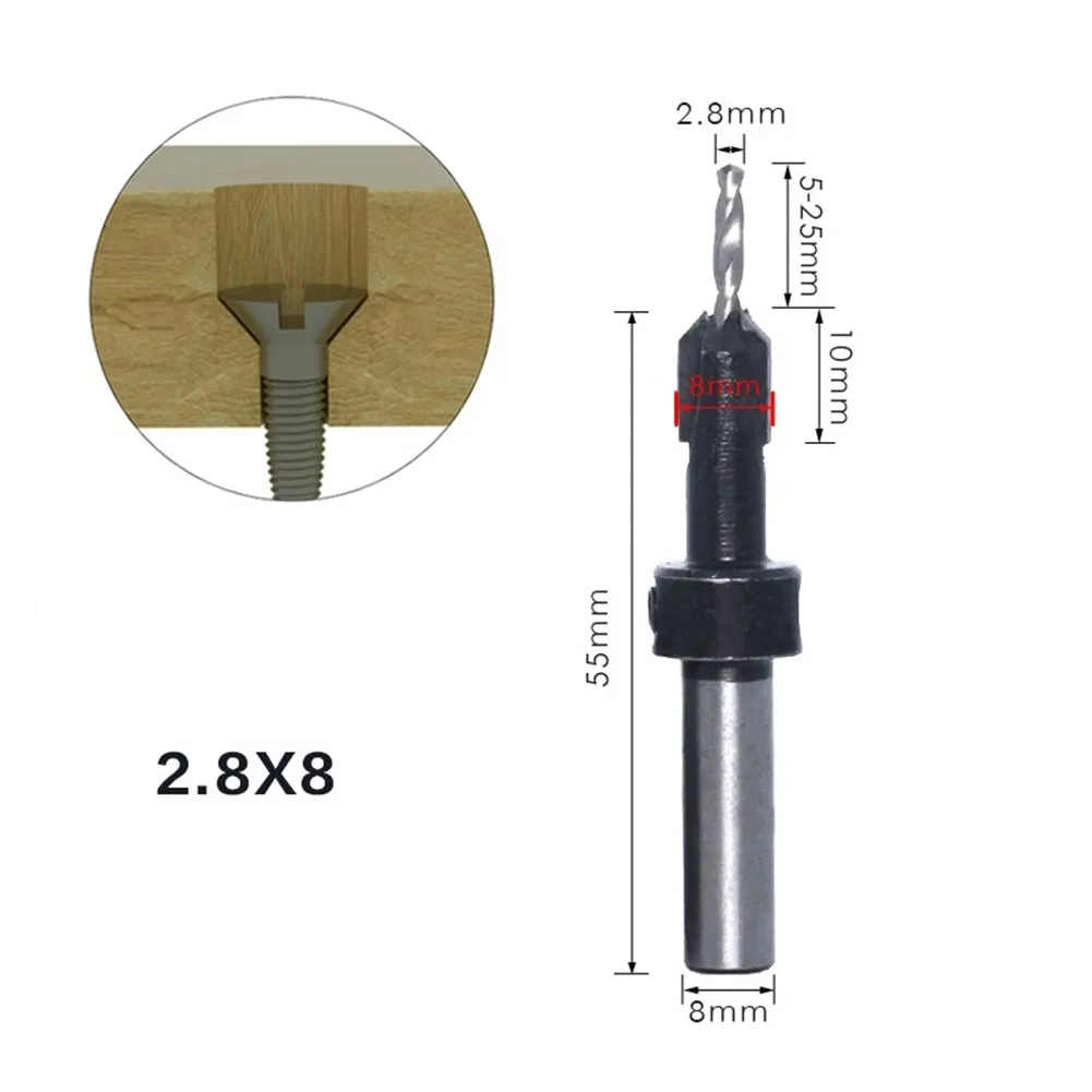 8mm Shank Countersink Drill Bit Bore Countersink Drill Drill Hard Alloy Round Shank Self-Tapping Tool Woodworking Brand New
8mm Shank Countersink Drill Bit Bore Countersink Drill Drill Hard Alloy Round Shank Self-Tapping Tool Woodworking Brand New