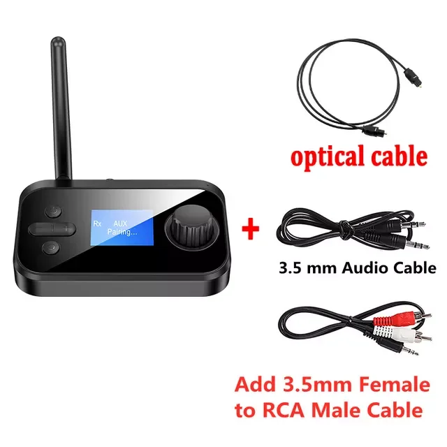 2022 Bluetooth 5.0 Transmitter TF Card Optical Coaxial AUX 3.5mm RCA Handsfree Call Wireless Audio Adapter TV PC Car Speaker 20
2022 Bluetooth 5.0 Transmitter TF Card Optical Coaxial AUX 3.5mm RCA Handsfree Call Wireless Audio Adapter TV PC Car Speaker 20