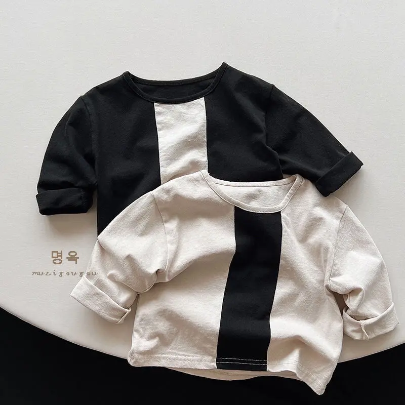 2022 Spring And Autumn Children'S Cotton Long-Sleeved Bottoming Shirt Baby Baby Korean Version Of The Personality Unisex T-Shirt
2022 Spring And Autumn Children'S Cotton Long-Sleeved Bottoming Shirt Baby Baby Korean Version Of The Personality Unisex T-Shirt