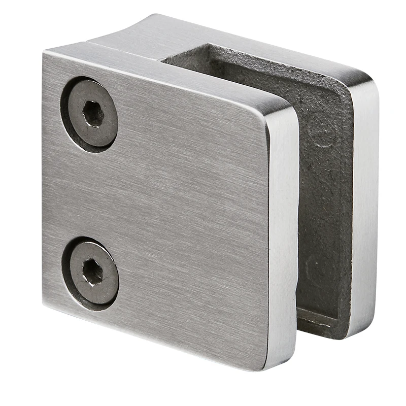 Precision casting Square glass clamp for stainless steel stair handrail fittings
Precision casting Square glass clamp for stainless steel stair handrail fittings