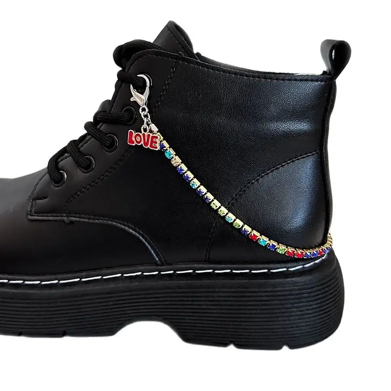 2PCS Luxury Love Letter Multicolor Rhinestone Chains Shoe Buckle Decoration Vintage Martin Boots Canvas Shoe Accessories Jewelry
2PCS Luxury Love Letter Multicolor Rhinestone Chains Shoe Buckle Decoration Vintage Martin Boots Canvas Shoe Accessories Jewelry