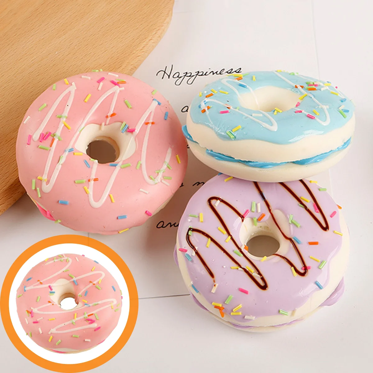 2шт модели муляжей продуктов, искусственные пончики, искусственные пончики, поддельные пончики для тортов, для ежедневного использования, м... 
2шт модели муляжей продуктов, искусственные пончики, искусственные пончики, поддельные пончики для тортов, для ежедневного использования, м...