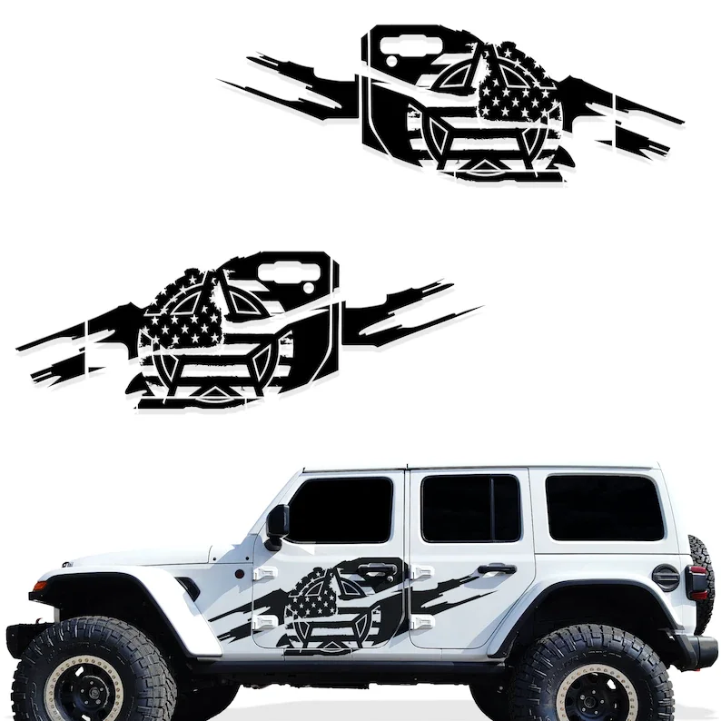 Jeep JL 4 Door Decal 2018-2021 | Factory Crafts "Army Star" Side Graphics Kit | Jeep Stickers | Fits Jeep Wrangler Car Decal
Jeep JL 4 Door Decal 2018-2021 | Factory Crafts "Army Star" Side Graphics Kit | Jeep Stickers | Fits Jeep Wrangler Car Decal