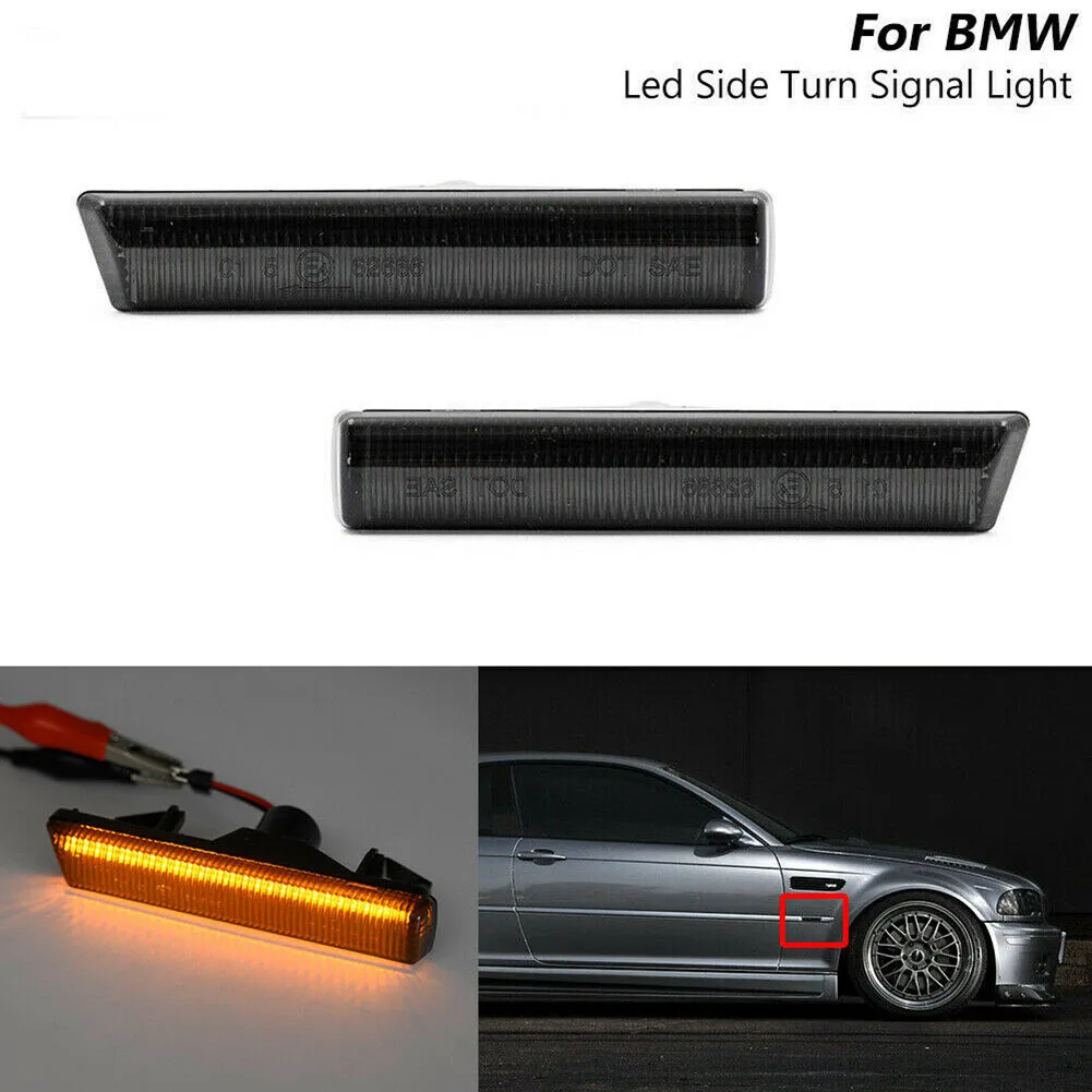 2pcs 5W Smoked LED Fender Side Marker Light Indicator Blinker External For BMW E46 LCI M3 2-Door LED Signal Lights IP67
2pcs 5W Smoked LED Fender Side Marker Light Indicator Blinker External For BMW E46 LCI M3 2-Door LED Signal Lights IP67