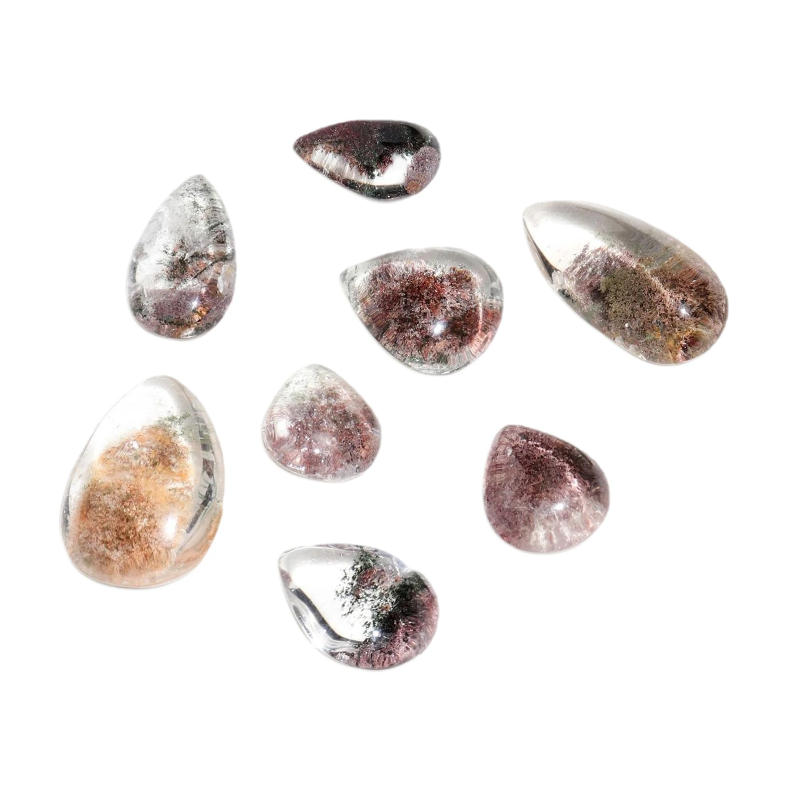 Natural Ghost Phantom Stone Phantom Quartz Gemstone Specimen Healing Stone | Oval Palm Pocket Crystal Stone for Pendant Aquarium 
Natural Ghost Phantom Stone Phantom Quartz Gemstone Specimen Healing Stone | Oval Palm Pocket Crystal Stone for Pendant Aquarium