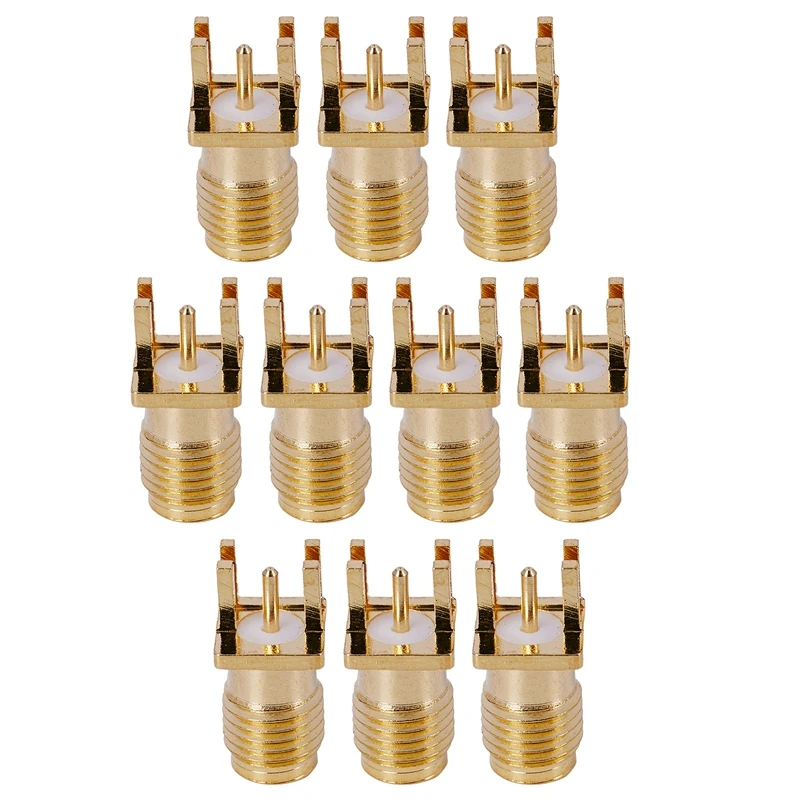 10X Connector SMA Female Jack Solder Edge 1.6Mm PCB Clip Mount Straight 5.08Mm Gold
10X Connector SMA Female Jack Solder Edge 1.6Mm PCB Clip Mount Straight 5.08Mm Gold