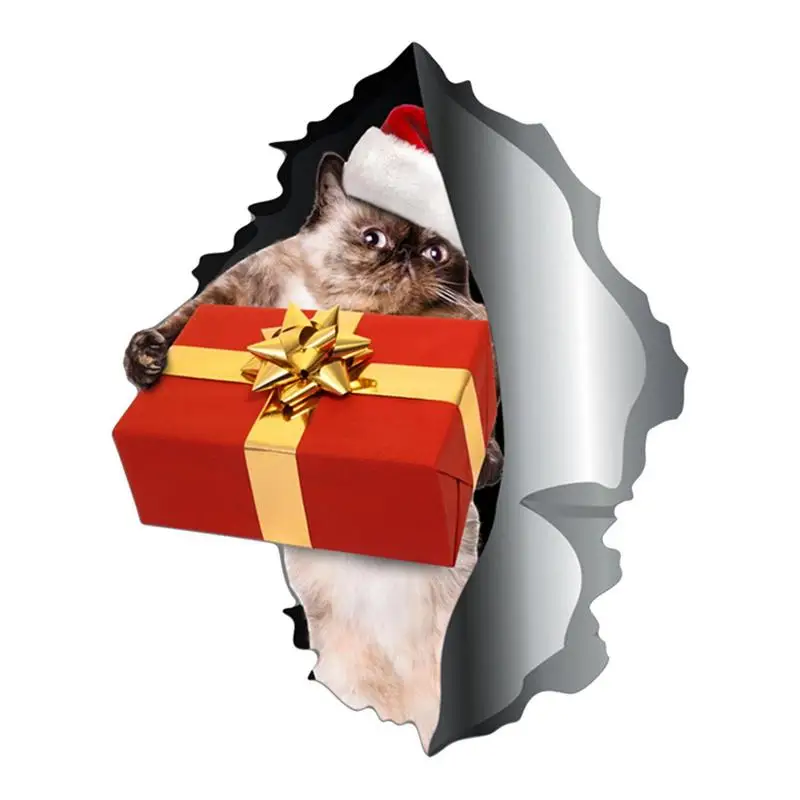 Christmas Stickers For Car Christmas Cat Sticker Automotive Decals Car Decal With 3D Crack Effect Refrigerator Decal Funny
Christmas Stickers For Car Christmas Cat Sticker Automotive Decals Car Decal With 3D Crack Effect Refrigerator Decal Funny