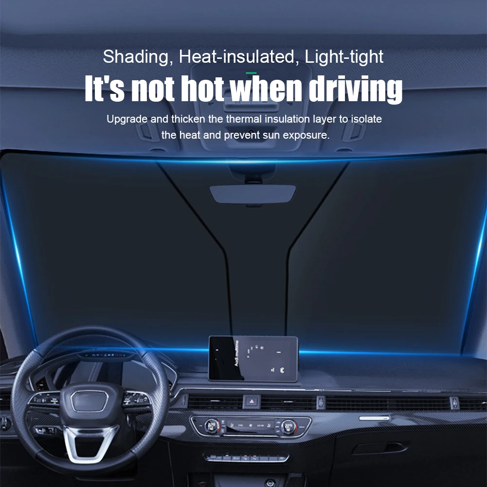 Universal Car Sunshade Front Window Sun Shade Windshield Cover Sun Protector Heat Insulation Auto Accessories 136*65cm/142*80cm
Universal Car Sunshade Front Window Sun Shade Windshield Cover Sun Protector Heat Insulation Auto Accessories 136*65cm/142*80cm