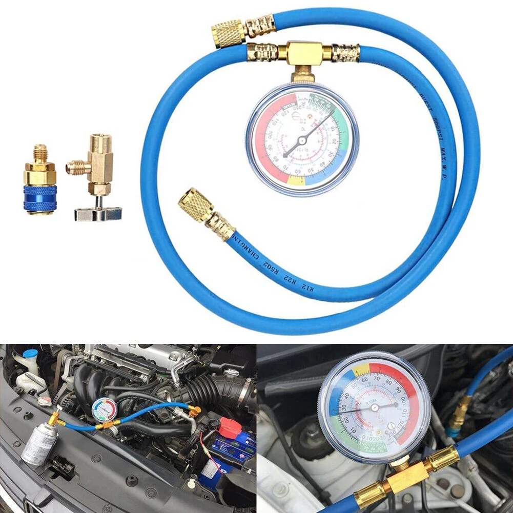 Recharge Hose With Pressure Gauge Car Air Conditioner Filling Gas R134A Copper R12 Tool For Air-conditioning Installation New
Recharge Hose With Pressure Gauge Car Air Conditioner Filling Gas R134A Copper R12 Tool For Air-conditioning Installation New