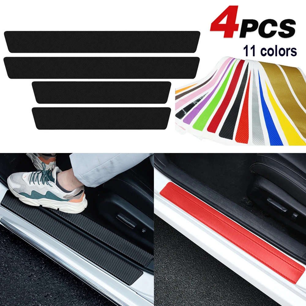 4Pcs Carbon Fiber Car Door Sill Plate Protective Strip Car Door Entry Guard Decal Protector Cover Anti-scratch Threshold Sticker
4Pcs Carbon Fiber Car Door Sill Plate Protective Strip Car Door Entry Guard Decal Protector Cover Anti-scratch Threshold Sticker