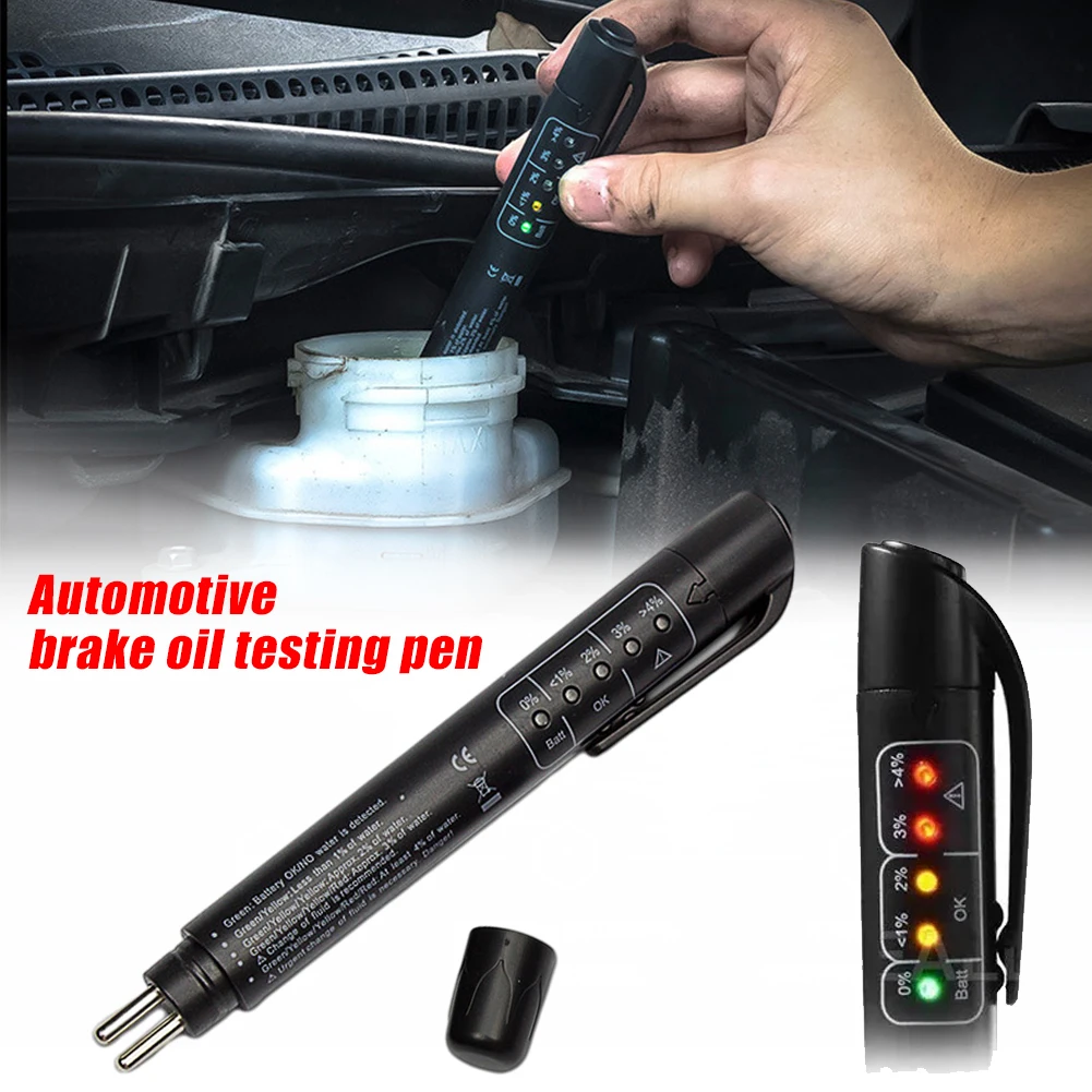 1PCS Car Brake Fluid Tester Accurate Oil Quality Diagnostic Tools LED Indicator Liquid Testing Pen Automotive Brake Oil Tester
1PCS Car Brake Fluid Tester Accurate Oil Quality Diagnostic Tools LED Indicator Liquid Testing Pen Automotive Brake Oil Tester