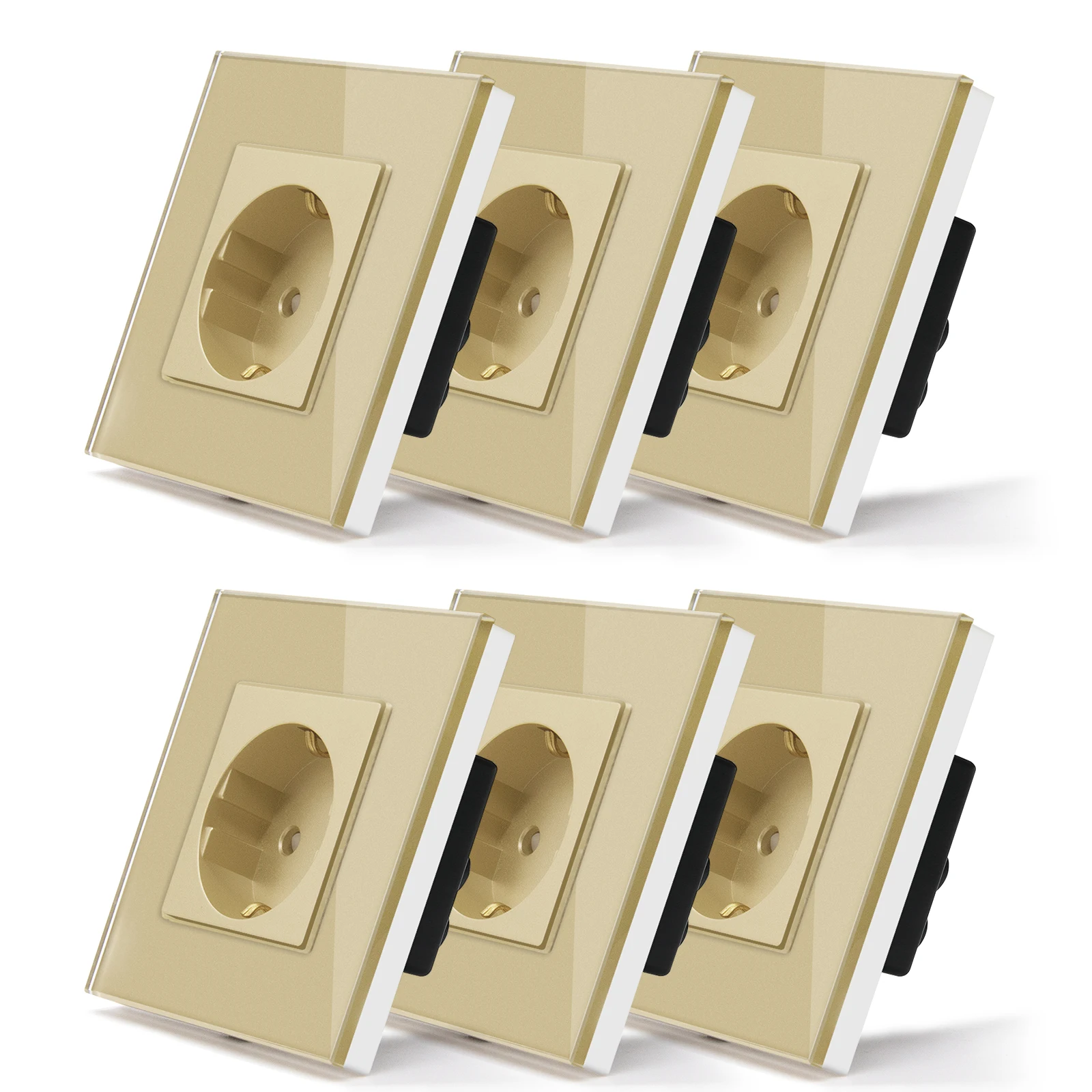 Электрическая розетка BSEED EU стеклянная 
Электрическая розетка BSEED EU стеклянная