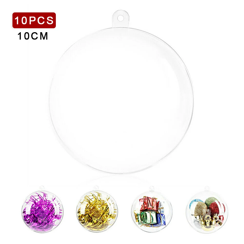 Durable New Practical Christmas Balls Acrylic Plastic Transparent Tree Ball 10PCS 5cm/8cm/10cm ALL SIZES Bauble
Durable New Practical Christmas Balls Acrylic Plastic Transparent Tree Ball 10PCS 5cm/8cm/10cm ALL SIZES Bauble