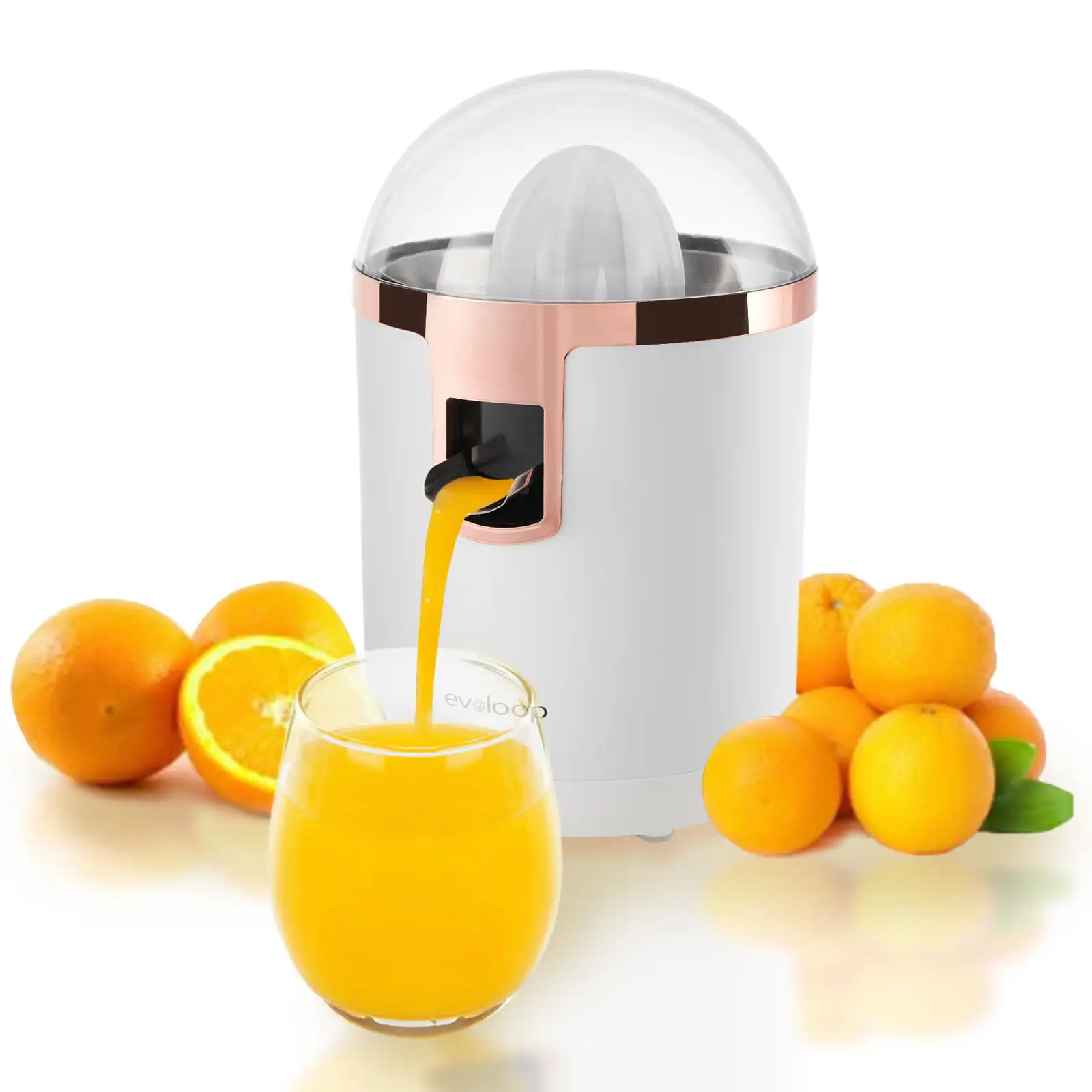 Citrus Juicer, Orange Juice Squeezer with 2 Size Cones, Powerful Motor for Orange, Lemon,White--Matt White
Citrus Juicer, Orange Juice Squeezer with 2 Size Cones, Powerful Motor for Orange, Lemon,White--Matt White