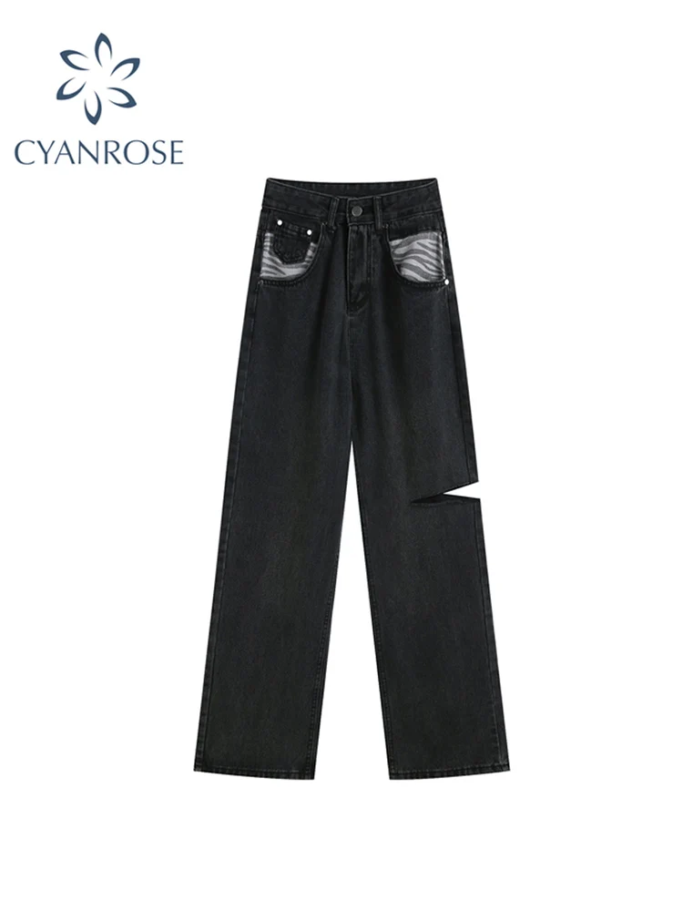 Women High Waist Jeans Side Ripped Hole Denim Straighted Tube Long Pants Harajuku Hip Hop Casual Trouser Female 2022 Y2k Jeans
Women High Waist Jeans Side Ripped Hole Denim Straighted Tube Long Pants Harajuku Hip Hop Casual Trouser Female 2022 Y2k Jeans