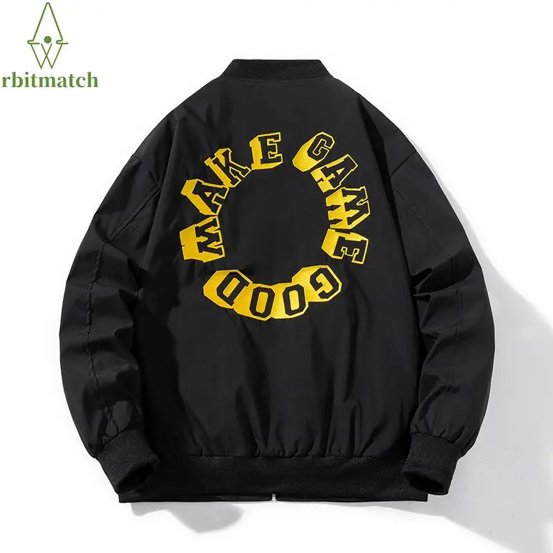 Куртка-бомбер для мужчин и женщин, винтажная бейсбольная куртка с Вышивкой Букв, пальто в стиле хип-хоп, модная уличная одежда для пар, крута... 
Куртка-бомбер для мужчин и женщин, винтажная бейсбольная куртка с Вышивкой Букв, пальто в стиле хип-хоп, модная уличная одежда для пар, крута...