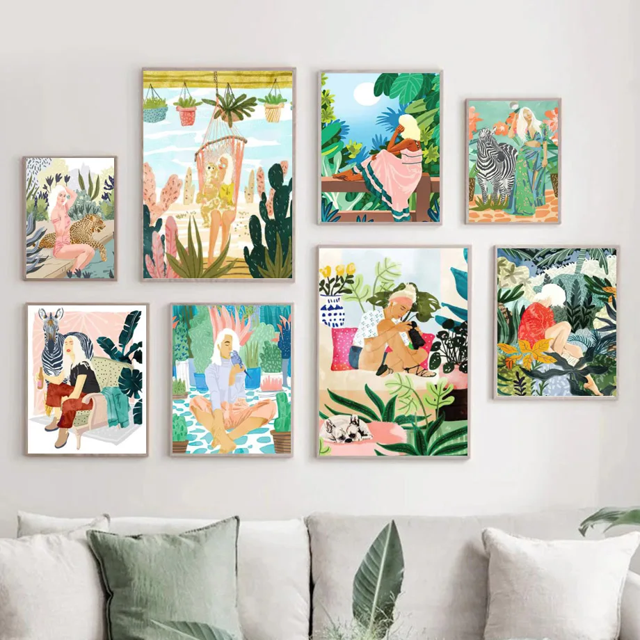 Mexico Girl Leopard Cactus Palm Leaf Chic Boho Wall Art Pictures Canvas Painting Nordic Posters And Prints For Living Room Decor
Mexico Girl Leopard Cactus Palm Leaf Chic Boho Wall Art Pictures Canvas Painting Nordic Posters And Prints For Living Room Decor