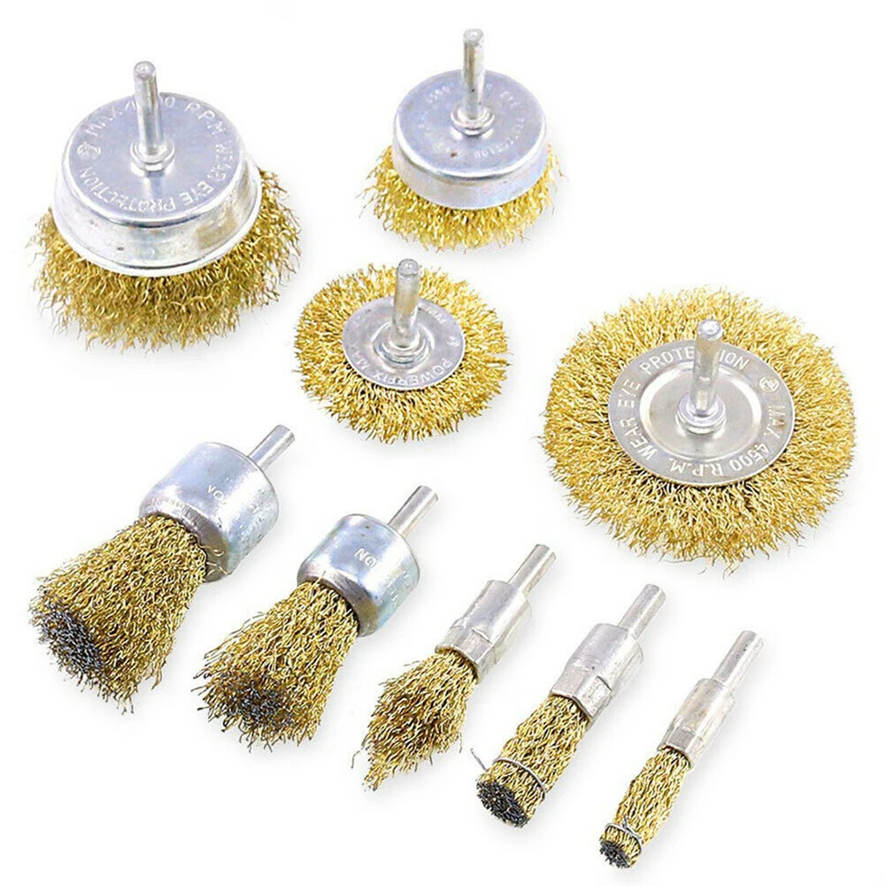 9pcs Wire Wheel Brushes Drills Set Cup Brush Tube Brush T-shaped Small Brush For Removing Paint Cleaning Polishing Grinding
9pcs Wire Wheel Brushes Drills Set Cup Brush Tube Brush T-shaped Small Brush For Removing Paint Cleaning Polishing Grinding