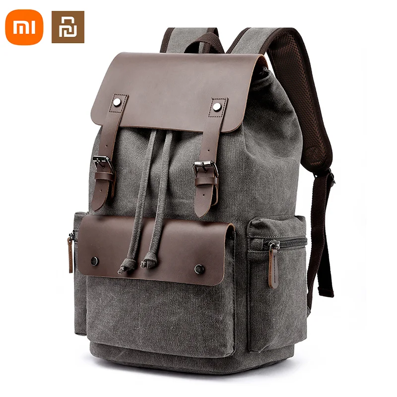 Xiaomi Youpin Fashion Canvas Backpack Bag Men Large Capacity Suit 17Inch Laptop Drawstring Leather Cover Travel Rucksack Student
Xiaomi Youpin Fashion Canvas Backpack Bag Men Large Capacity Suit 17Inch Laptop Drawstring Leather Cover Travel Rucksack Student