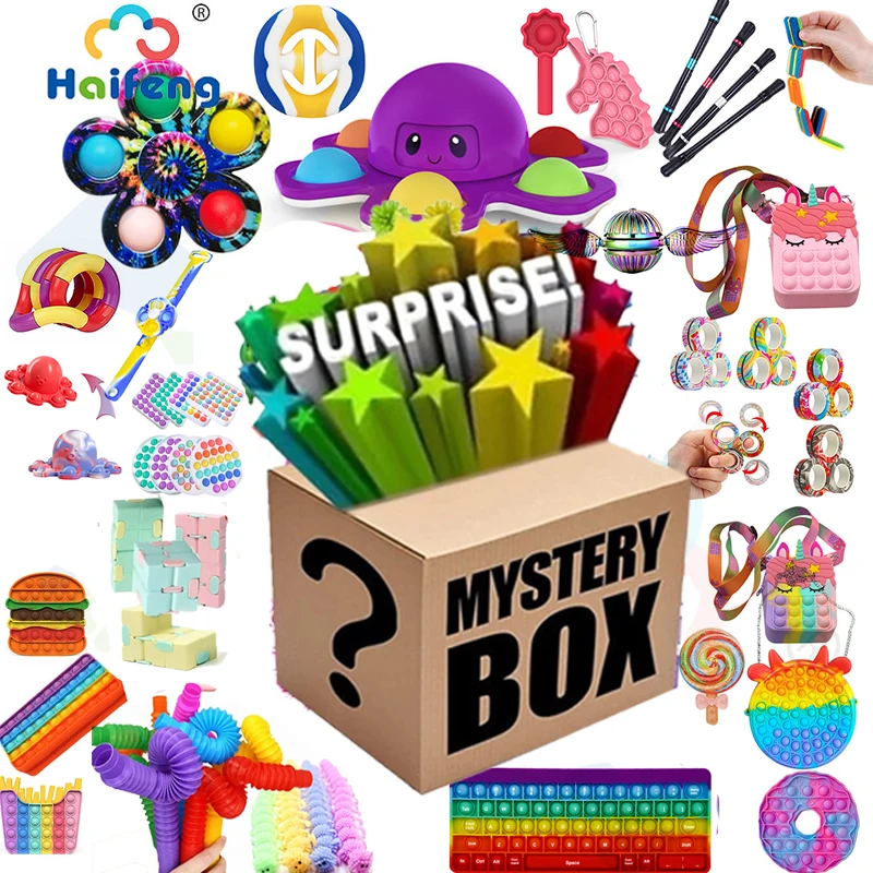 A Mysterious Box of Pop Fidget Toys Mystery Box Pop Surprises Box Gifts Kids Party Antistress Toy for Adult Children Figet Toy
A Mysterious Box of Pop Fidget Toys Mystery Box Pop Surprises Box Gifts Kids Party Antistress Toy for Adult Children Figet Toy
