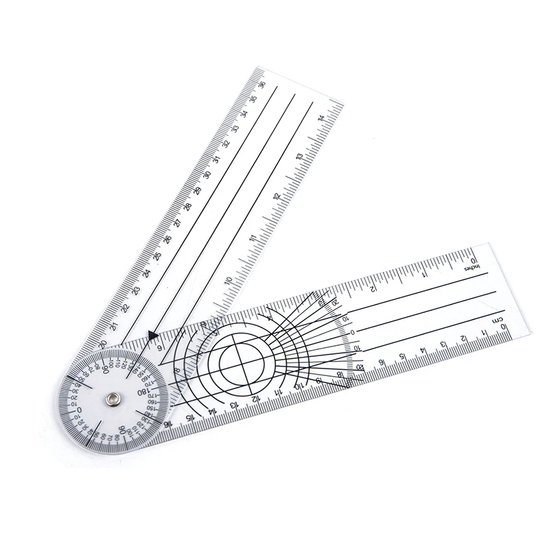 

0-140mm 360 Degree Goniometer Angle Medical Spinal Angle Ruler Angle Inclinometer Ruler Protractor Angle Finder Measuring Tool