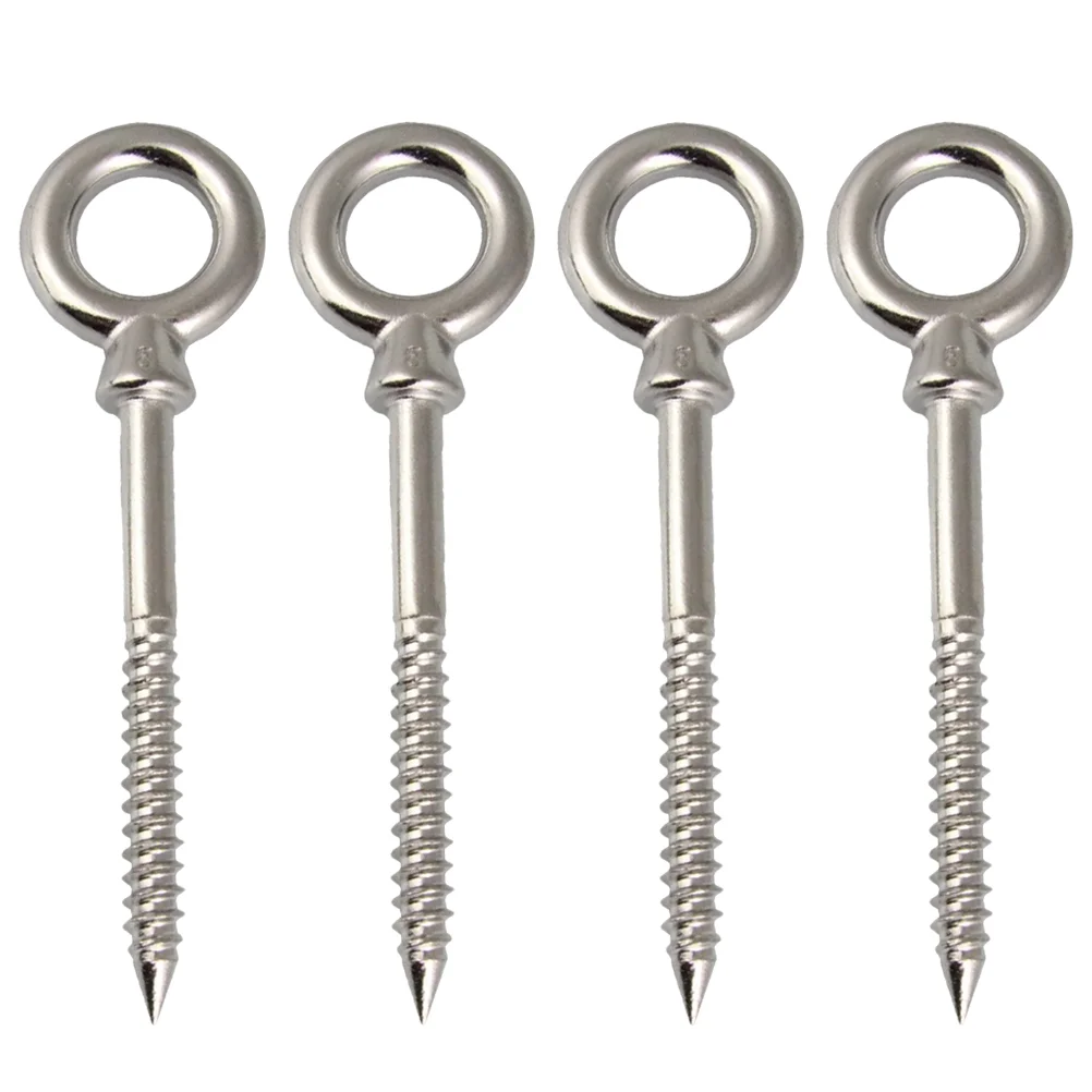 4 Pcs Stainless Eye Bolt Metal Brackets Hammock Eye Screw Stainless Steel Eye Bolt Eye Bolt Hardware Metal Stand
4 Pcs Stainless Eye Bolt Metal Brackets Hammock Eye Screw Stainless Steel Eye Bolt Eye Bolt Hardware Metal Stand