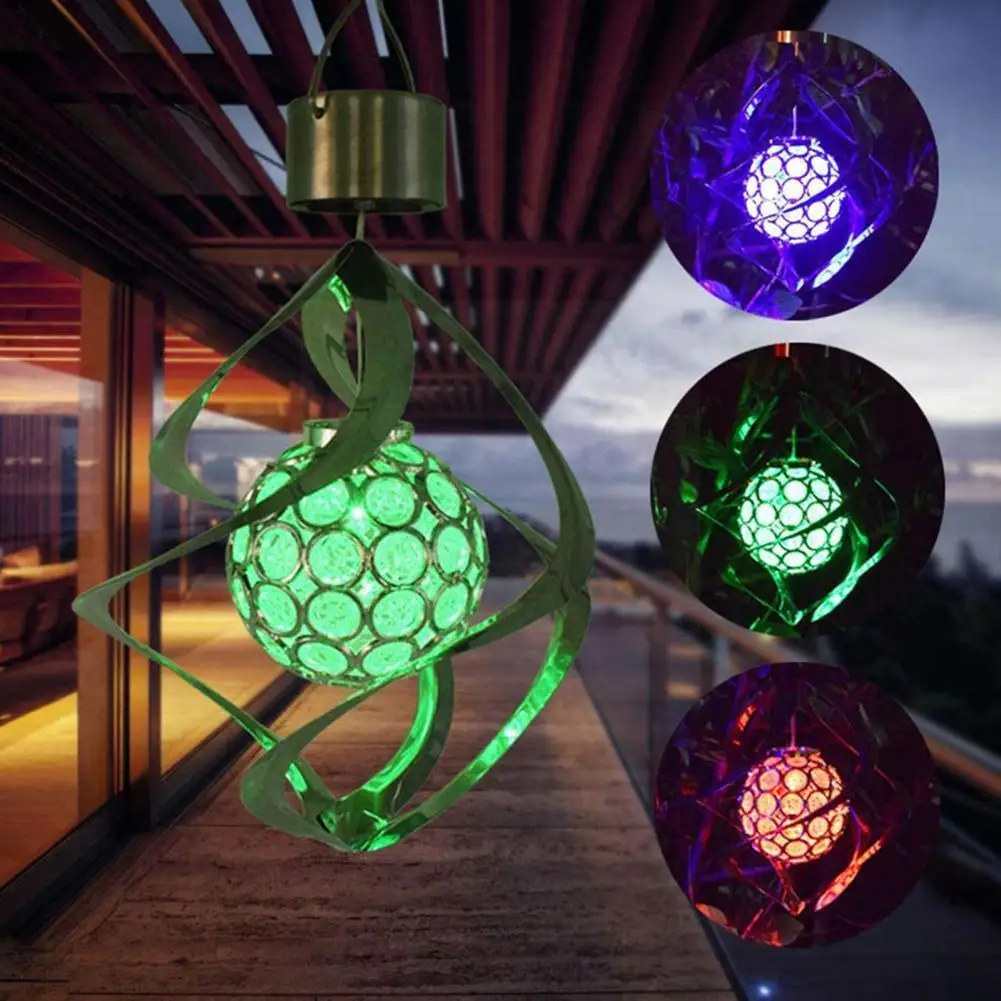 Solar Powered Wind Chime LED Spinner Lamp Colour Changing Lawn Outdoor Home Hanging Craft Light Decor Yard Garden Lamp Y4E1
Solar Powered Wind Chime LED Spinner Lamp Colour Changing Lawn Outdoor Home Hanging Craft Light Decor Yard Garden Lamp Y4E1
