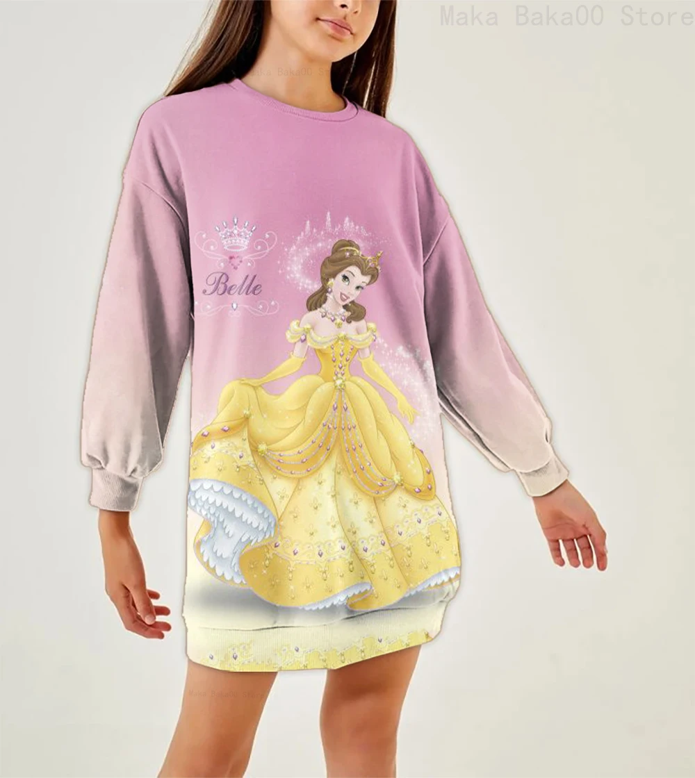 3D printing spring new round neck girls Disney Belle Princess long-sleeved sweatshirt children's clothing dress casual cute
3D printing spring new round neck girls Disney Belle Princess long-sleeved sweatshirt children's clothing dress casual cute
