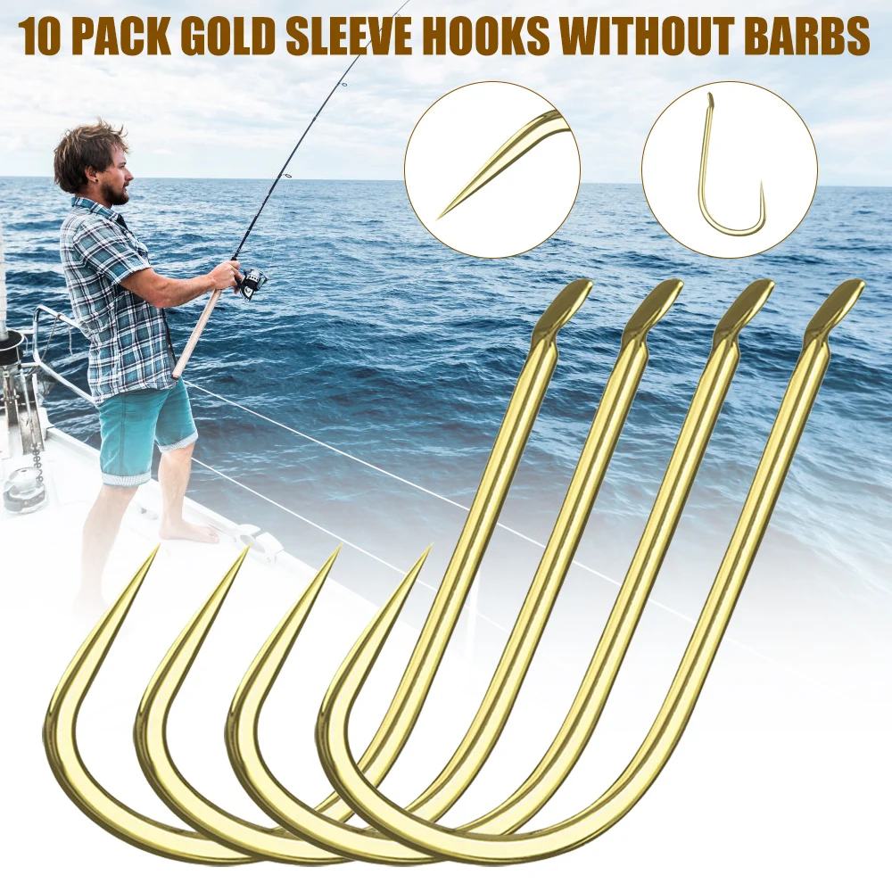 Durable Fishing Hooks Set Portable Without Barb Fish Hook for Lake Sea for Saltwater Freshwater Fishing Gear High Hardness MC889 
Durable Fishing Hooks Set Portable Without Barb Fish Hook for Lake Sea for Saltwater Freshwater Fishing Gear High Hardness MC889