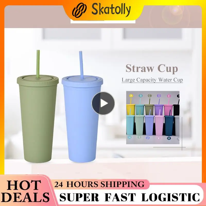 5/8/10 шт., двухслойная пластиковая кружка с крышкой, 24 унции
5/8/10 шт., двухслойная пластиковая кружка с крышкой, 24 унции